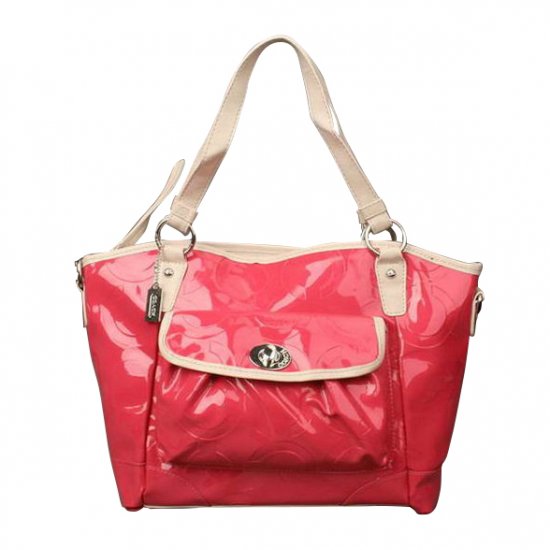 Coach Bleecker Riley Carryall Small Red Satchels ECM